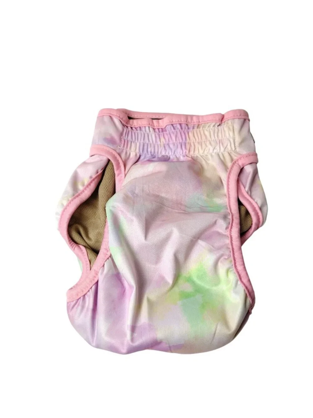 Dog Diaper 3-Pack Large Reusable, Washable and Adjustable Pastel Tie-Dye